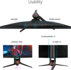 ASUS ROG Swift PG32UQX 32-Inch 4K UHD Gaming Monitor – 144Hz, Mini-LED IPS, G-SYNC Ultimate, DisplayHDR 1400, Quantum Dot, Full Array Local Dimming, HDMI, DisplayPort