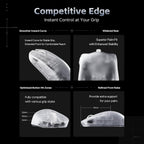 ATK Blazing Sky Zero Wireless Gaming Mouse – 44g Ultra Lightweight, PAW3950 Sensor, 8K Polling Rate, Nordic 54L15, Wired & 2.4GHz, Frosted White